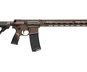 Tactical rifle featuring an adjustable stock, rail system, and ergonomic grip for precision shooting.