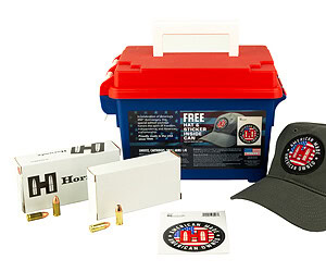 Hornady American Gunner 9mm 115gr XTP and TAP 250rd combo in plastic ammo can