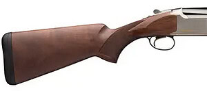 Air rifle with wooden stock and metal barrel for target shooting and hunting.
