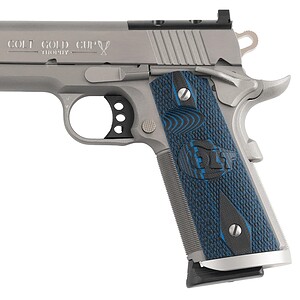 Colt Gold Cup Trophy .45 ACP 5 inch stainless optic ready 1911 with blue G10 grips