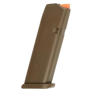 Glock G17 factory FDE 17-round 9mm handgun magazine