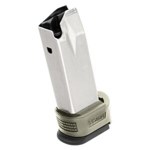 Springfield Armory XD Sub-Compact 12rd .40 S&W stainless extended magazine with OD Green sleeve