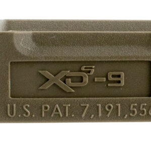Springfield Armory XDS5901MFDE Backstrap Sleeve made of Polymer with Flat Dark Earth Finish & 1 Piece Design for 9mm Luger Springfield XD-S with #1 Backstrap & 3.30" Barrel