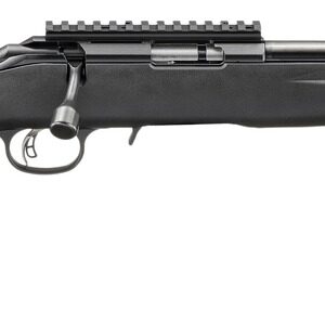 Ruger American 22 LR 10+1 16.10" Satin Blued Threaded Barrel, Satin Blued Alloy Steel Receiver w/Picatinny Rail, Black Adj LOP Synthetic Stock