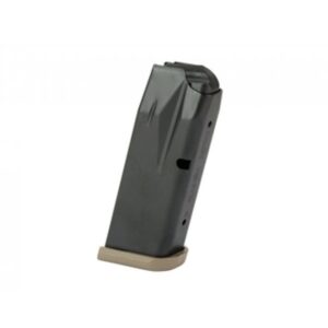 Canik METE MC9 12-round steel magazine Flat Dark Earth with finger-rest baseplate