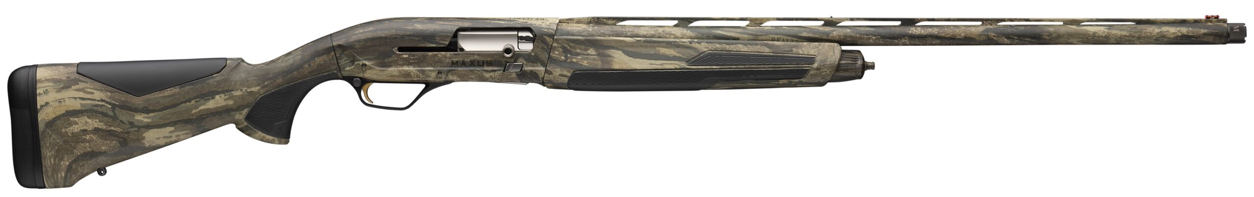 Browning Maxus II 12 Gauge 28in Realtree Legacy camo semi-auto shotgun with vent rib