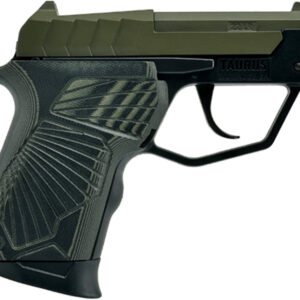 Taurus 22TUC .22 LR micro-compact pistol Olive Drab Green with VZ G10 grips