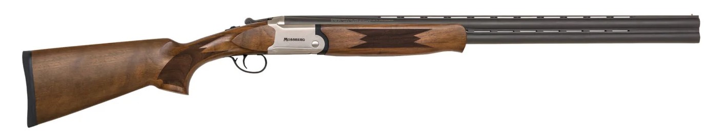 Mossberg Silver Reserve Field 16ga 28in over-under shotgun with satin silver receiver and matte blue barrels